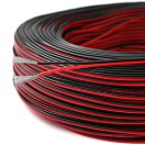 RED BLACK WIRE 0.75MM 2CORE